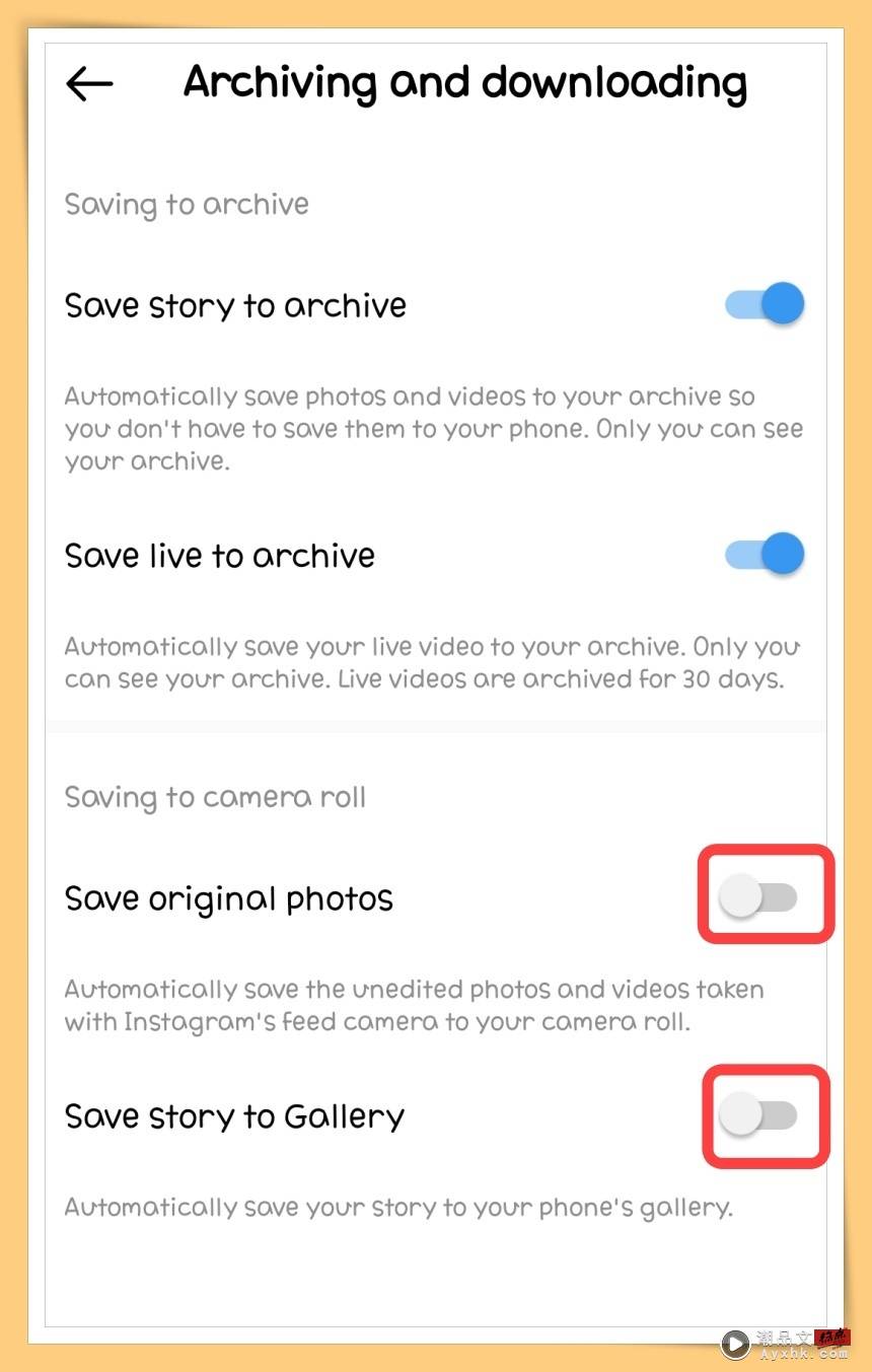 Tips I IG上载照片或影片自动存到手机？教你一招关闭自动储存照片！ 更多热点 图5张